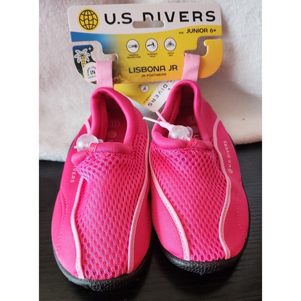Girls pink U.S. DIVERS Lisbona JR US size 13Y 6+ NWT water shoes beach pool yard